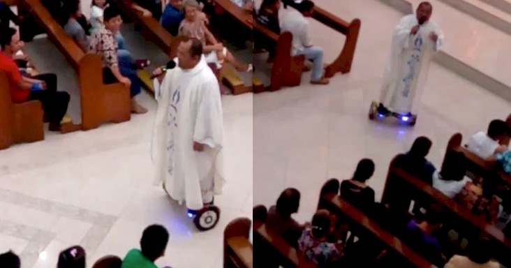 Популярное: Philippines priest suspended for delivering Christmas eve address on hoverboard