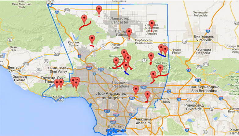 Происшествия: Какие дороги Лос-Анджелеса закрыты из-за Эль-Ниньо?