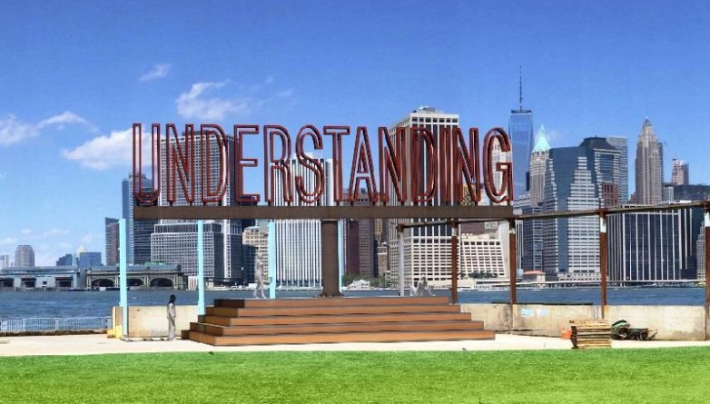Досуг: "Понимание": новая неоновая скульптура в Бруклине