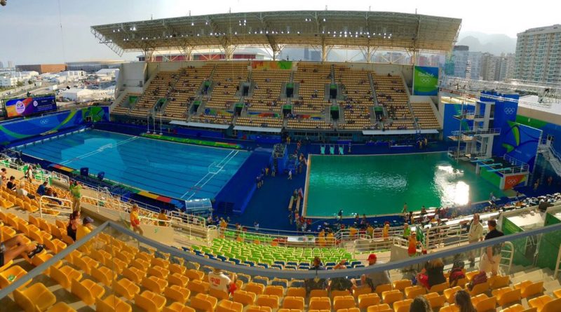 Спорт: Стало известно, почему вода в олимпийских бассейнах поменяла цвет