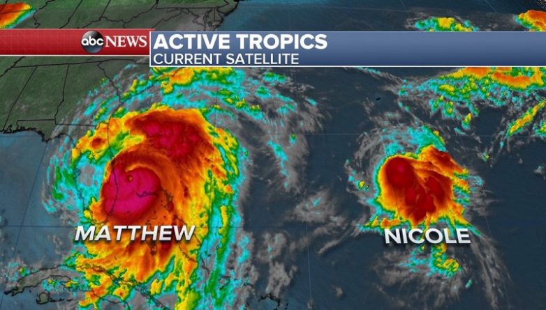 Погода: Над Атлантикой зафиксирован второй тропический ураган - Николь