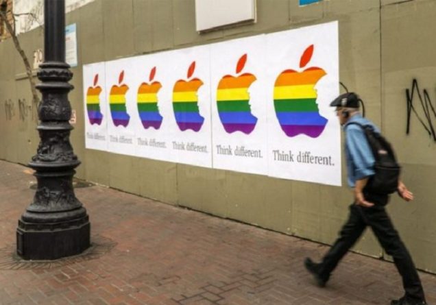 Популярное: Радужные плакаты "Think Different" с профилем Трампа появились в Сан-Франциско