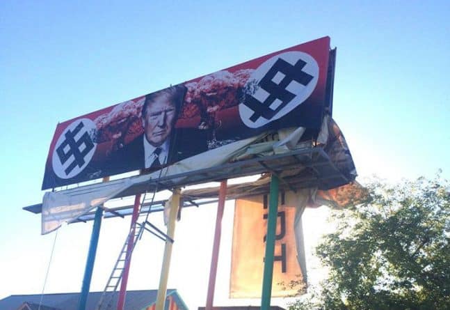 Популярное: В Аризоне появился биллборд с изображением Трампа на фоне ядерного гриба