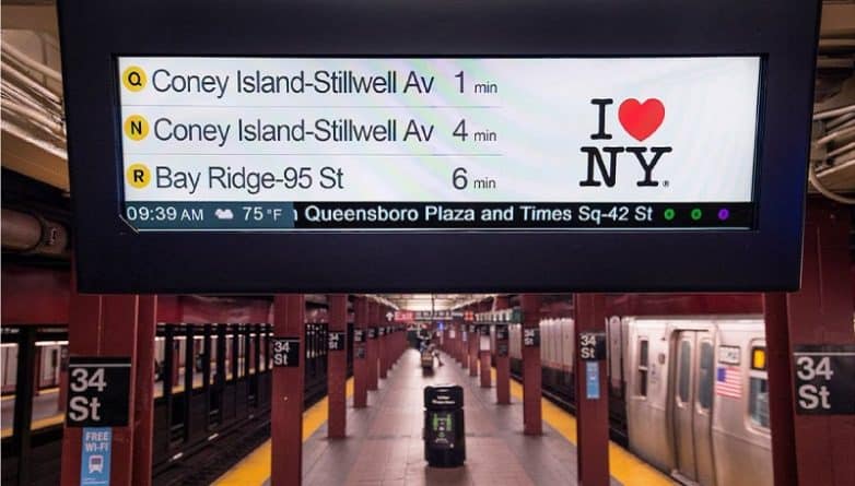 Общество: В нью-йоркском метро появятся табло с обратным отсчетом времени