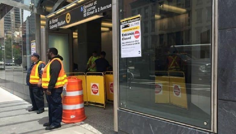 Общество: МТА надеется починить вышедшие из строя эскалаторы на Second Avenue Subway к понедельнику