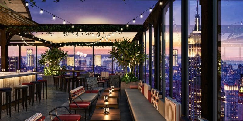 Афиша: Самый большой руф-топ бар откроется в новом отеле Нью-Йорка