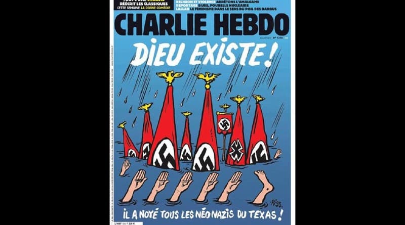 Общество: «Шарли Эбдо» сделал карикатуру на жертв урагана Харви