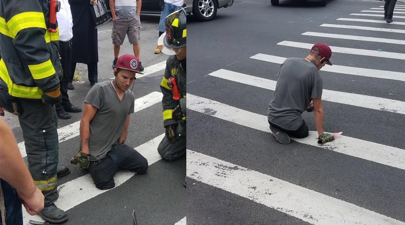 Происшествия: В Бруклине под ногами парня провалился асфальт