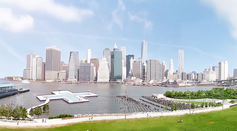 Общество: В Нью-Йорке может появиться бесплатный бассейн посреди реки