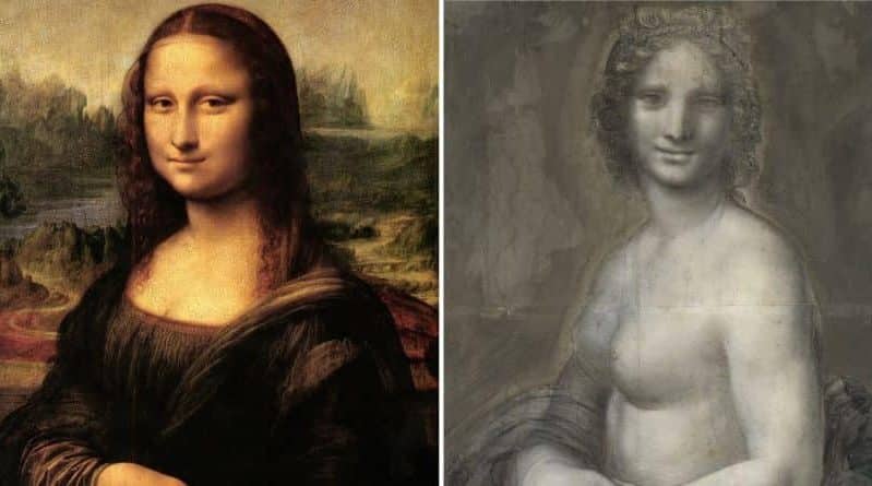 Афиша: Во Франции нашли набросок обнаженной Мона Лизы