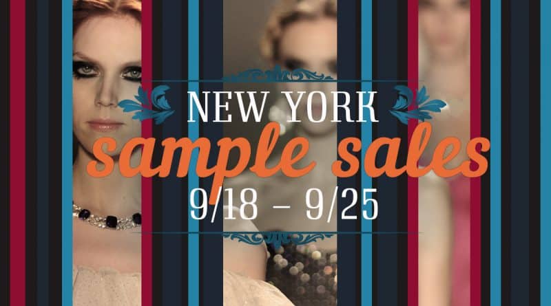 Афиша: Sample Sales этой недели в Нью-Йорке