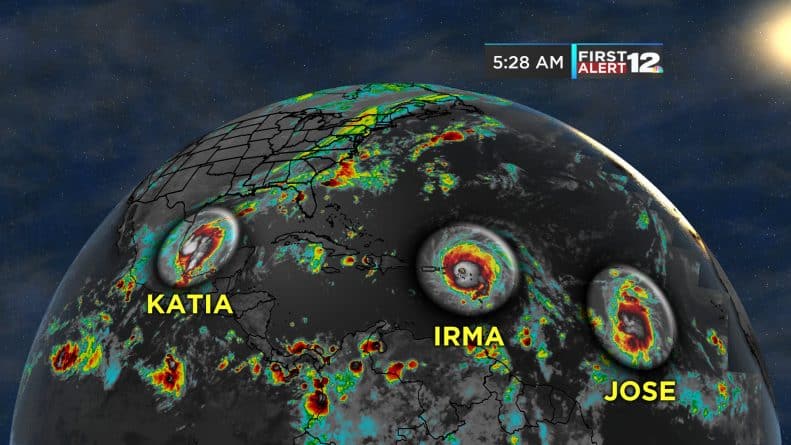Погода: Третий шторм в Атлантике: Катя присоединится к Ирме и Хосе