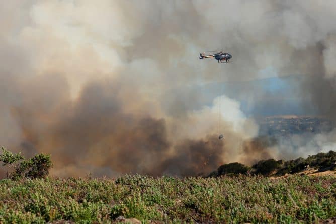 Происшествия: Крупные пожары в Калифорнии разрушили десятки домов: сотни жителей эвакуированы