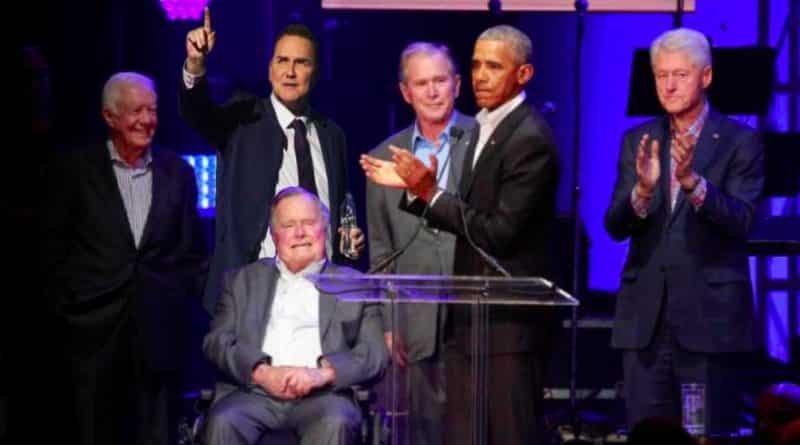 Общество: Все 5 ныне живущих экс-президентов США собрались вместе ради жертв ураганов