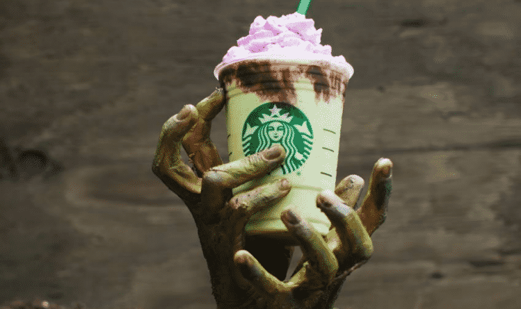 Афиша: В честь Хэллоуина Starbucks предлагает отведать зомби-фраппучино