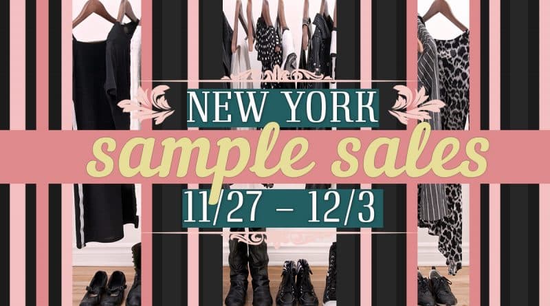 Афиша: Sample Sales этой недели в Нью-Йорке (27.11.2017)