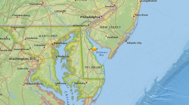 Погода: Землетрясение в Делавэре ощущалось в Нью-Йорке и Нью-Джерси