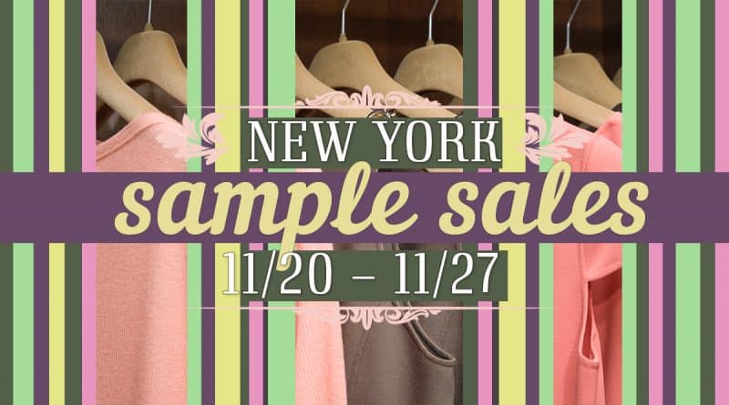 Афиша: Sample Sales этой недели в Нью-Йорке (20.11.2017)