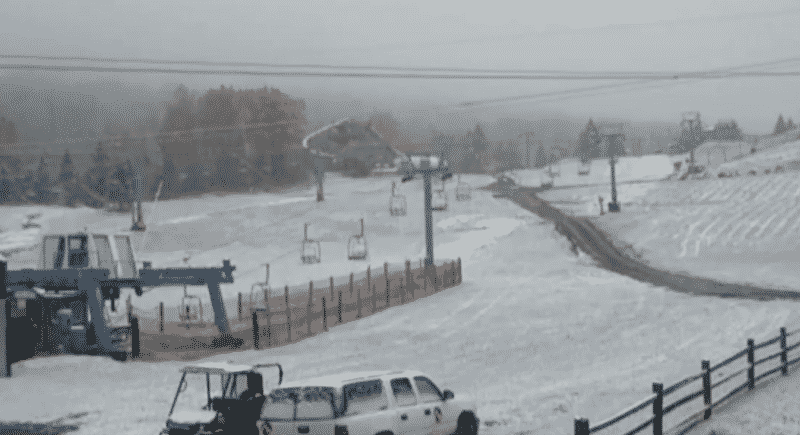Погода: В Ньюарке выпал первый снег