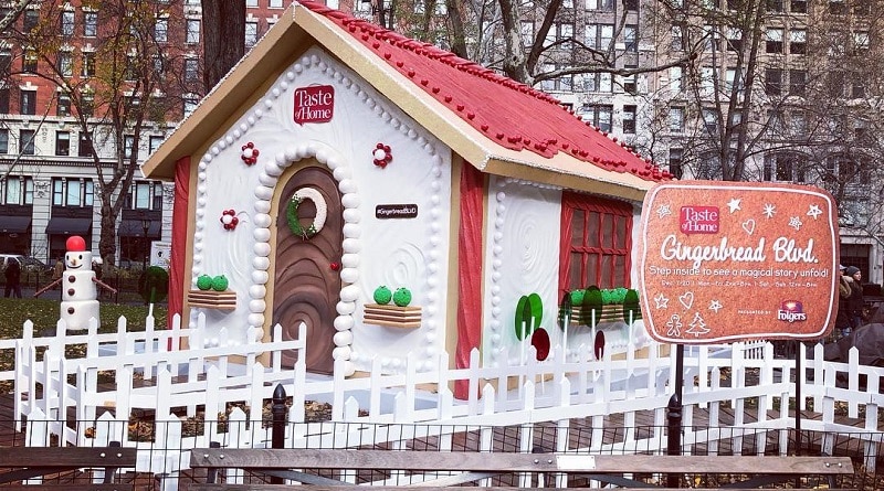 Афиша: Праздничный сезон в Нью-Йорке | Пряничный домик в натуральную величину в Madison Square Park