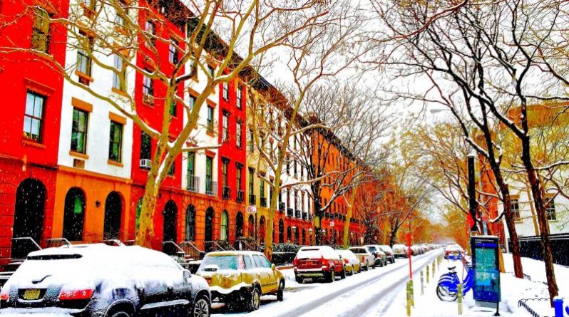 Погода: В Нью-Йорке выпал долгожданный снег (фото)
