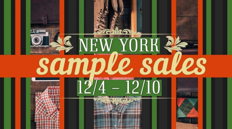 Афиша: Sample Sales этой недели в Нью-Йорке (04.12.2017)