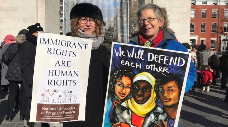 Локальные новости: В День Мартина Лютера Кинга в Нью-Йорке прошел протест в поддержку иммигрантов