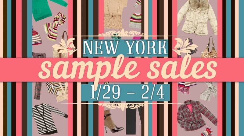 Афиша: Sample sales Нью-Йорка с 29 января по 4 февраля