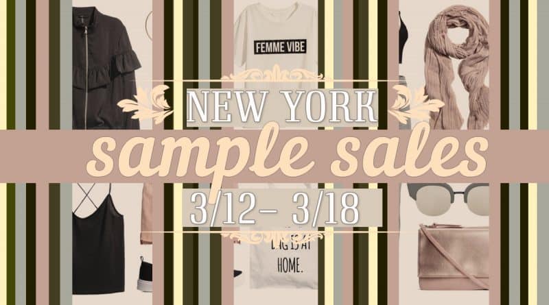 Афиша: Sample sales в Нью-Йорке I С 12 по 18 марта