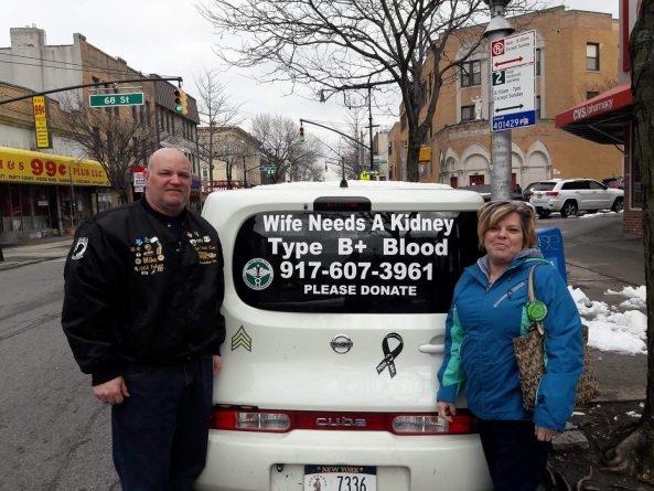 Локальные новости: Пара из Куинса разыскивает донора почки с помощью мобильного билборда