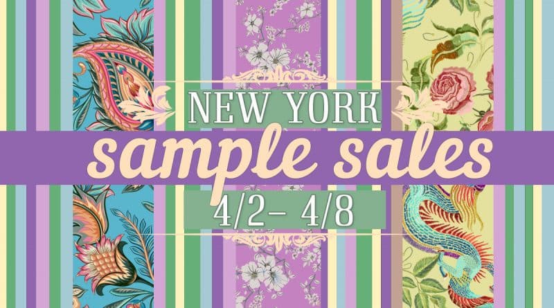 Афиша: Sample Sales в Нью-Йорке | 2-8 апреля