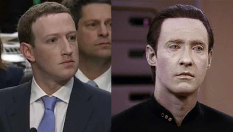 Юмор: Человек или робот? В сети подтрунивают над Цукербергом после его выступления в Сенате
