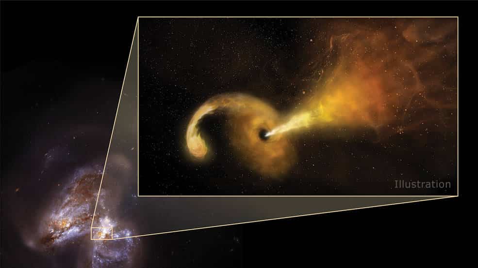 Наука: Астрономы NASA зафиксировали, как огромная черная дыра поглощает звезду