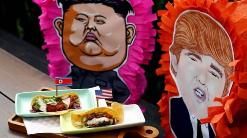 В мире: Трампокимомания: в Сингапуре продают «Бургер мира» и тако «Человек-ракета»