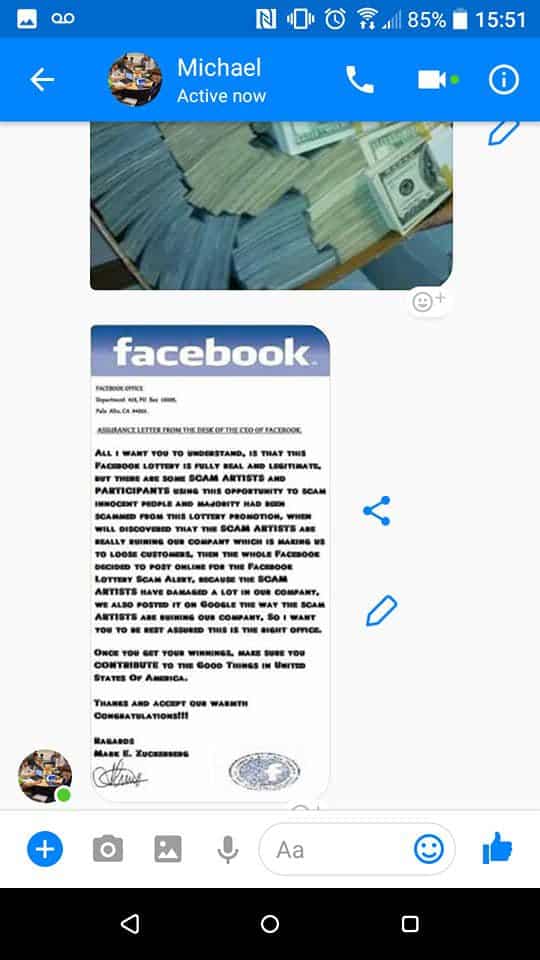 Популярное: Находчивый пользователь Facebook развлекся и оставил мошенника с носом
