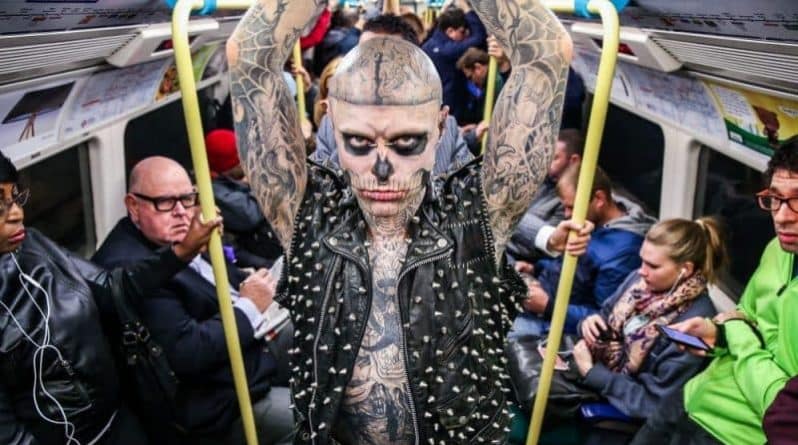 Происшествия: Покончил с собой один из самых татуированных людей в мире — Zombie Boy