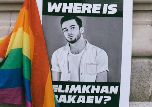 Закон и право: Rusa LGBT провела на Sheridan Square акцию к годовщине исчезновения чеченского певца Зелима Бакаева