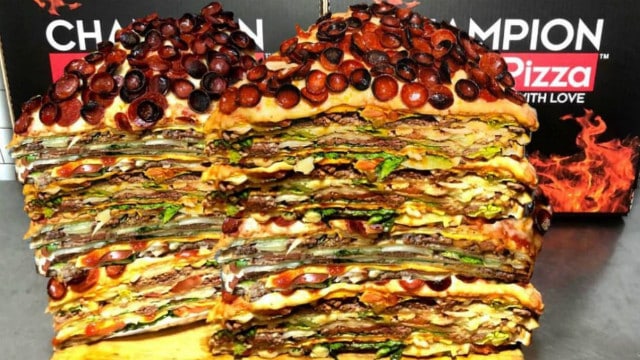 Локальные новости: Сыты будут все! В Нью-Йорке теперь можно заказать 18-килограммовую пиццу за $2000