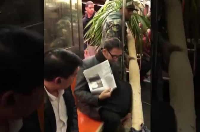 Локальные новости: В Нью-Йорке пассажир перевозил в метро огромную пальму