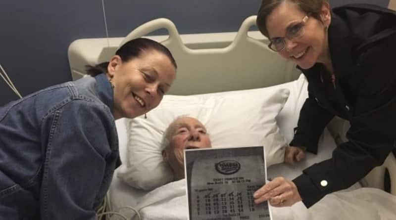 Локальные новости: 87-летний мужчина сломал бедро на пути за лотерейным билетом, но выиграл $1 млн в больнице