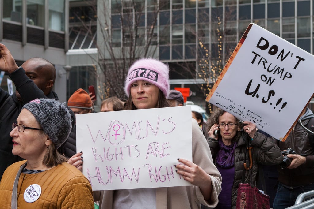 Политика: Женский марш в Нью-Йорке