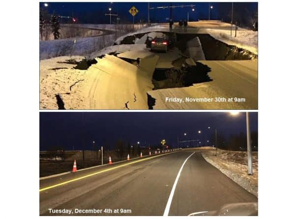Популярное: Дорожные службы Аляски всего за 4 дня восстановили трассу, разрушенную землетрясением