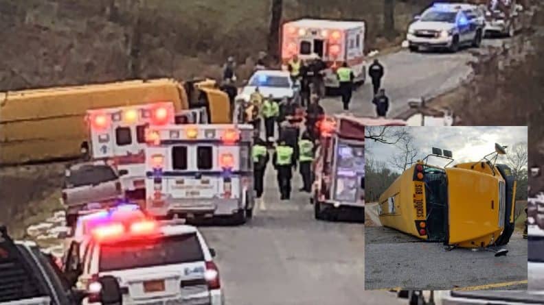 Происшествия: Пьяная женщина врезалась в школьный автобус: 13 учеников и водитель получили травмы