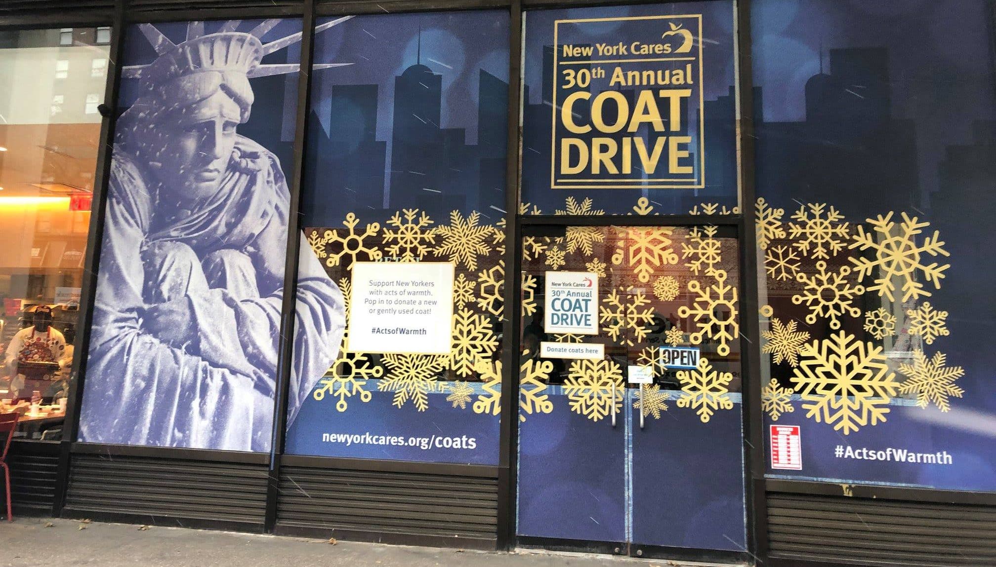 Локальные новости: пожертвования в виде пальто в нью-йорке
