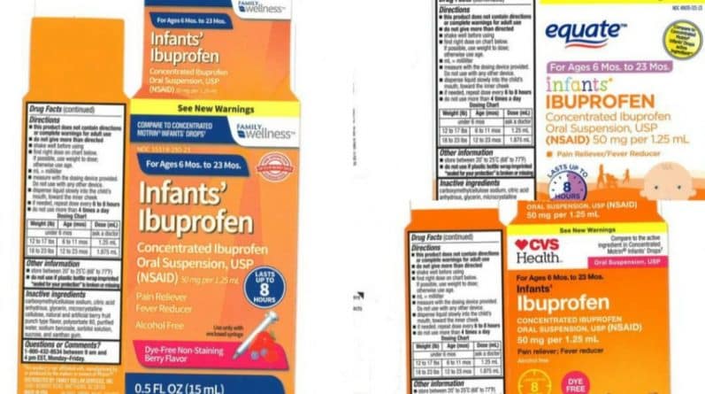 Здоровье: Осторожно! Фармацевтическая компания предупредила об опасном детском ибупрофене