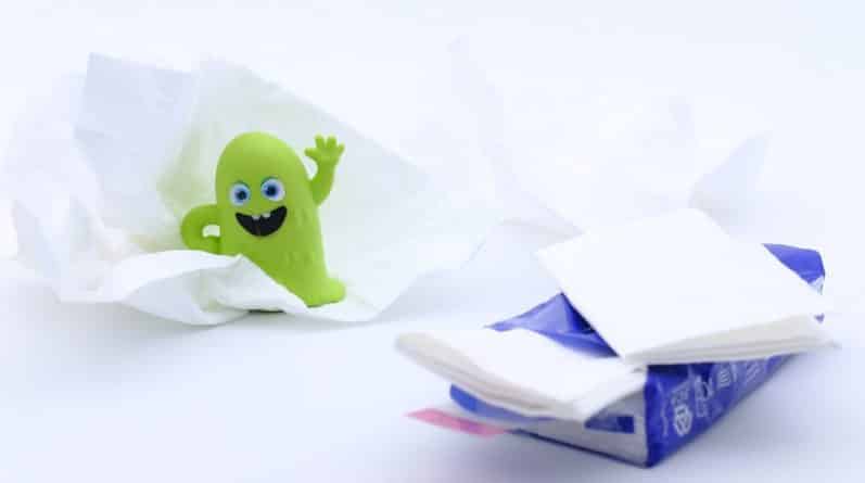 Здоровье: Компания продает за $80 использованные носовые салфетки, чтобы люди «получили иммунитет» от простуды