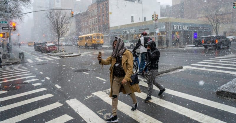 Погода: В Нью-Йорке на завтра объявлена снежная тревога
