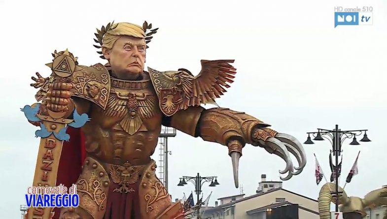 Знаменитости: Итальянцы представили Трампа в образе императора из Warhammer 40000