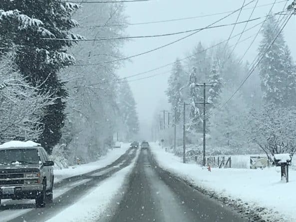 Погода: Чрезвычайное положение: в Сиэтле за один день выпало столько снега, сколько обычно выпадает за год