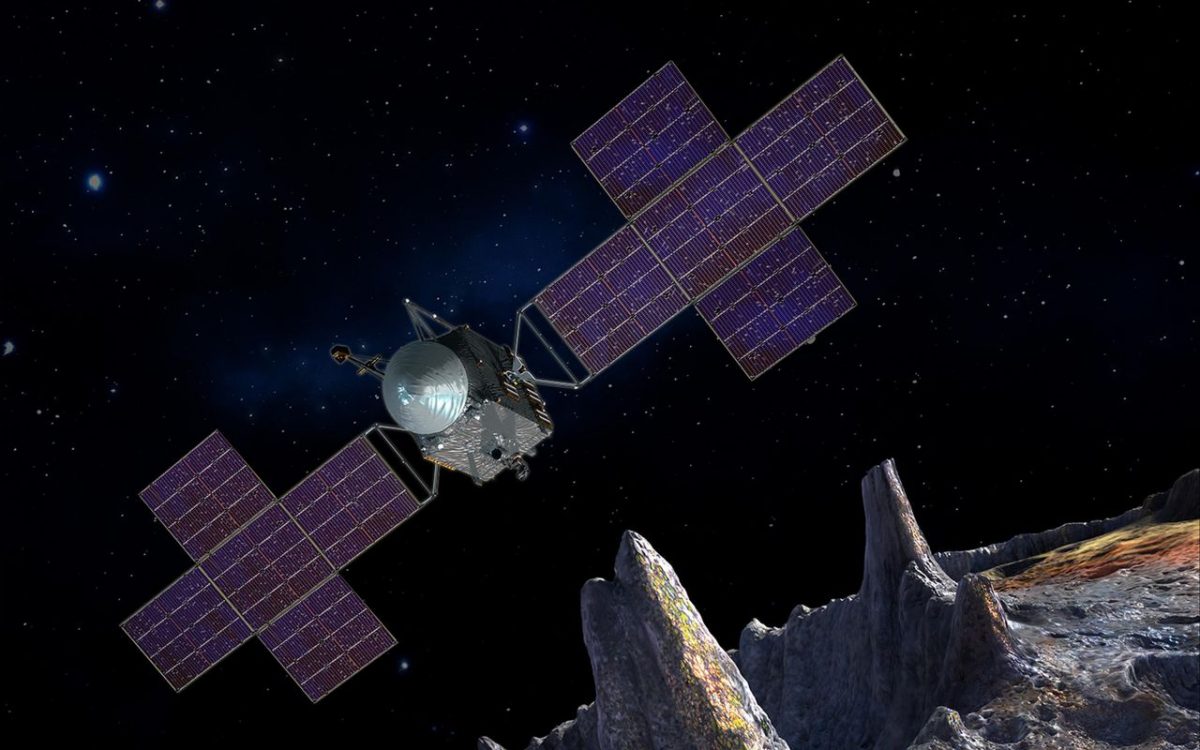 Наука: модель спутника, подлетающего к астероиду